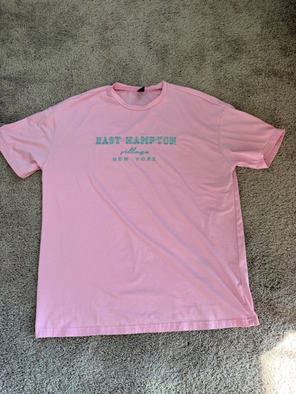 Pink East Hampton Graphic Short Sleeve Tee oversized